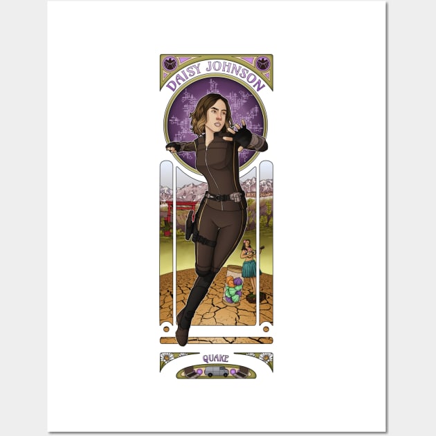 Art Nouveau - Daisy Johnson Wall Art by eclecticmuse